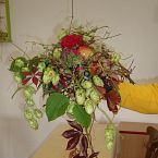 výuka podzimní floristiky, kytice